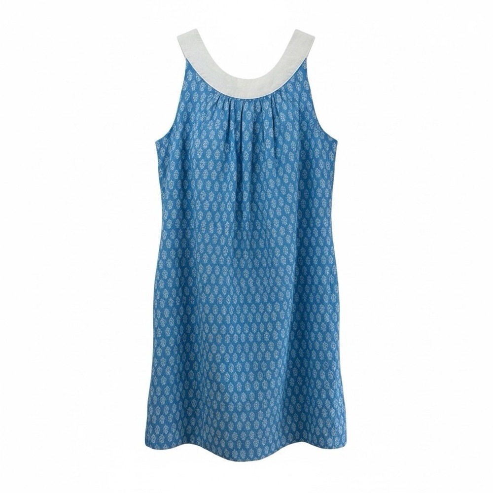 Girls Maggie Breen Blue Flowers Lined Dress Sleeveless Size 14